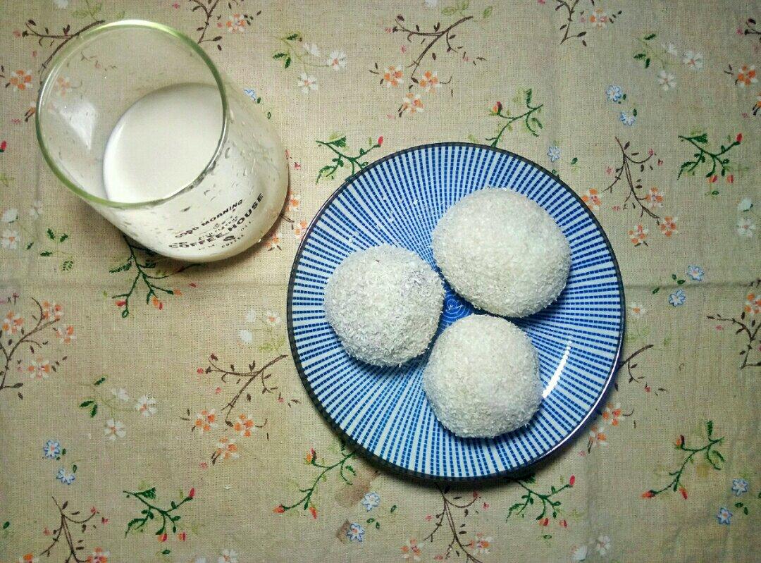 椰蓉紫薯糯米球（糖♥）