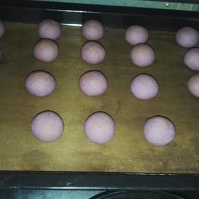 奶香紫薯酥球