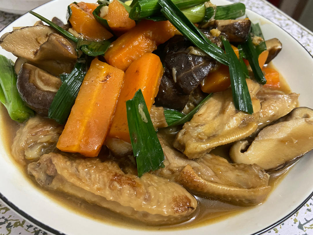 比餐馆好吃的快手黄焖鸡米饭【鸡翅版】