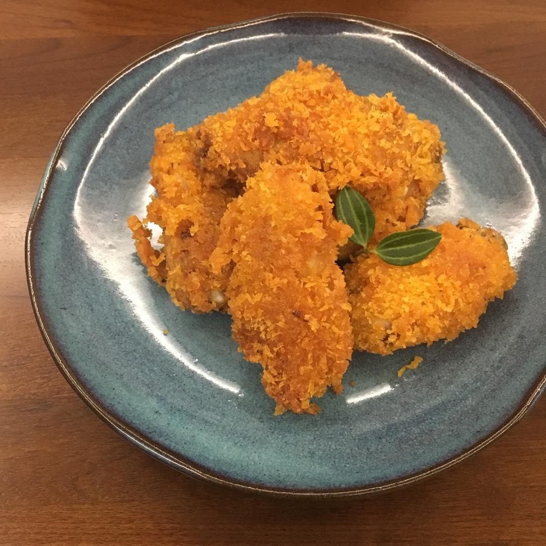 面包糠炸鸡翅