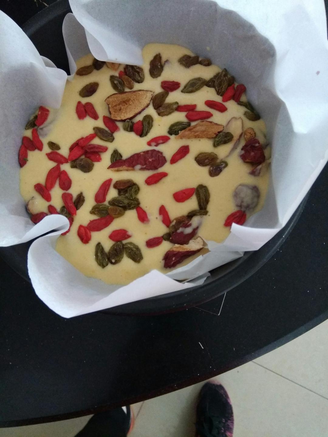 葡萄干玉米面发糕