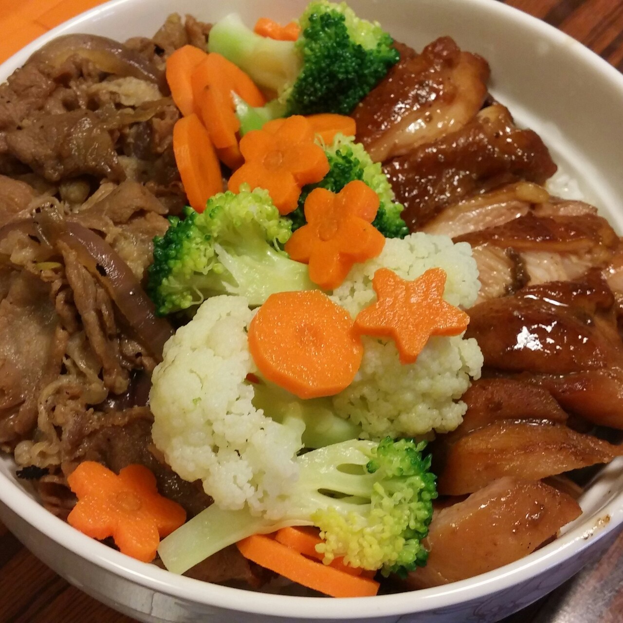 飘雪&若尘做的吉野家双拼饭家庭版(超好学哦)