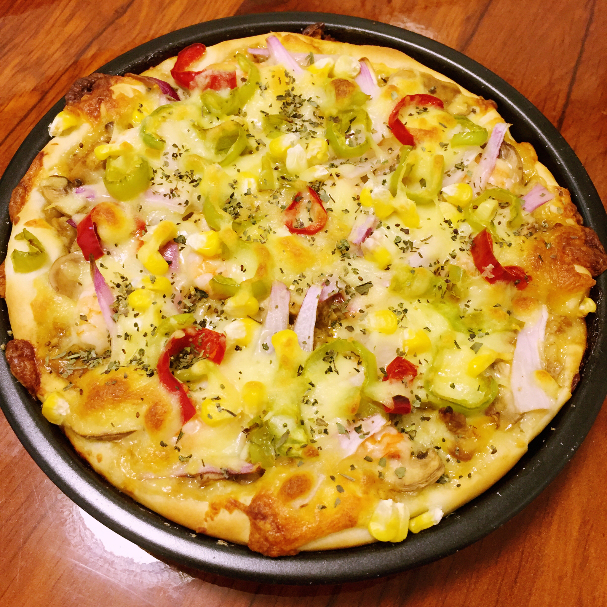 原香烧烤鸡肉比萨