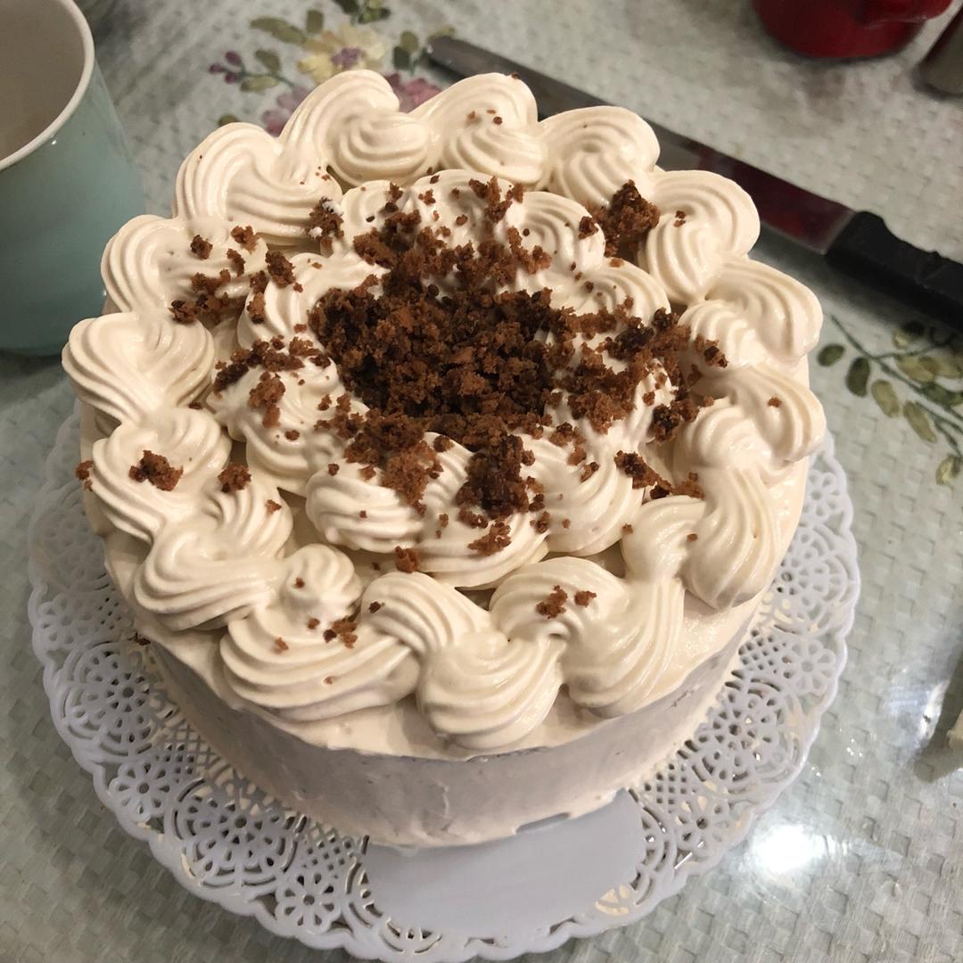 盐味摩卡奶油蛋糕/喜欢海盐摩卡的, 不妨一试。/「海绵及其衍生」烘焙视频蛋糕篇5