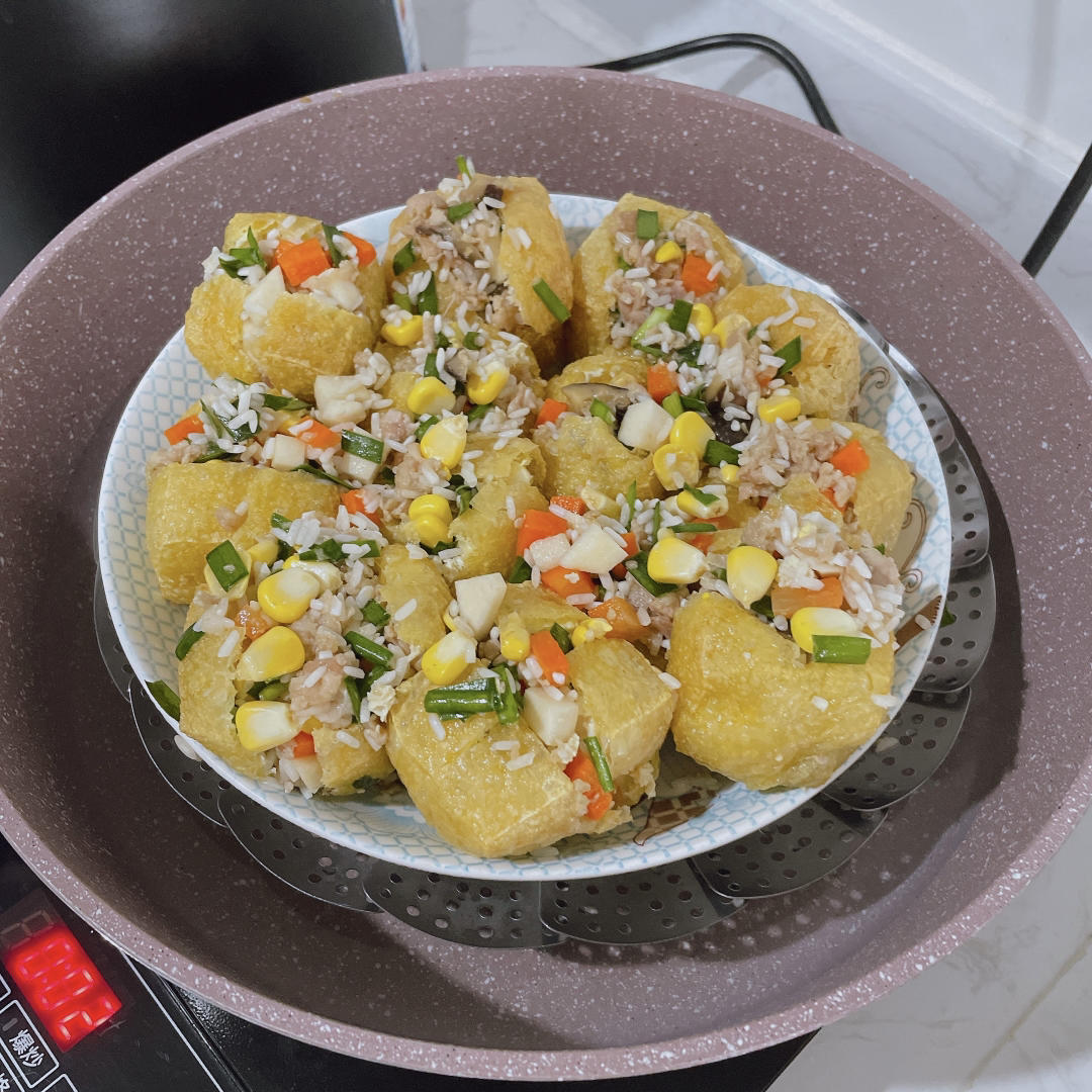 客家糯米豆腐酿