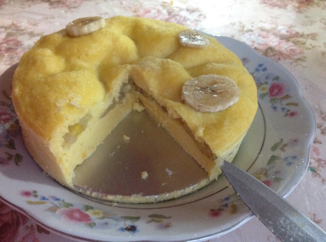 海苔肉松蒸蛋糕