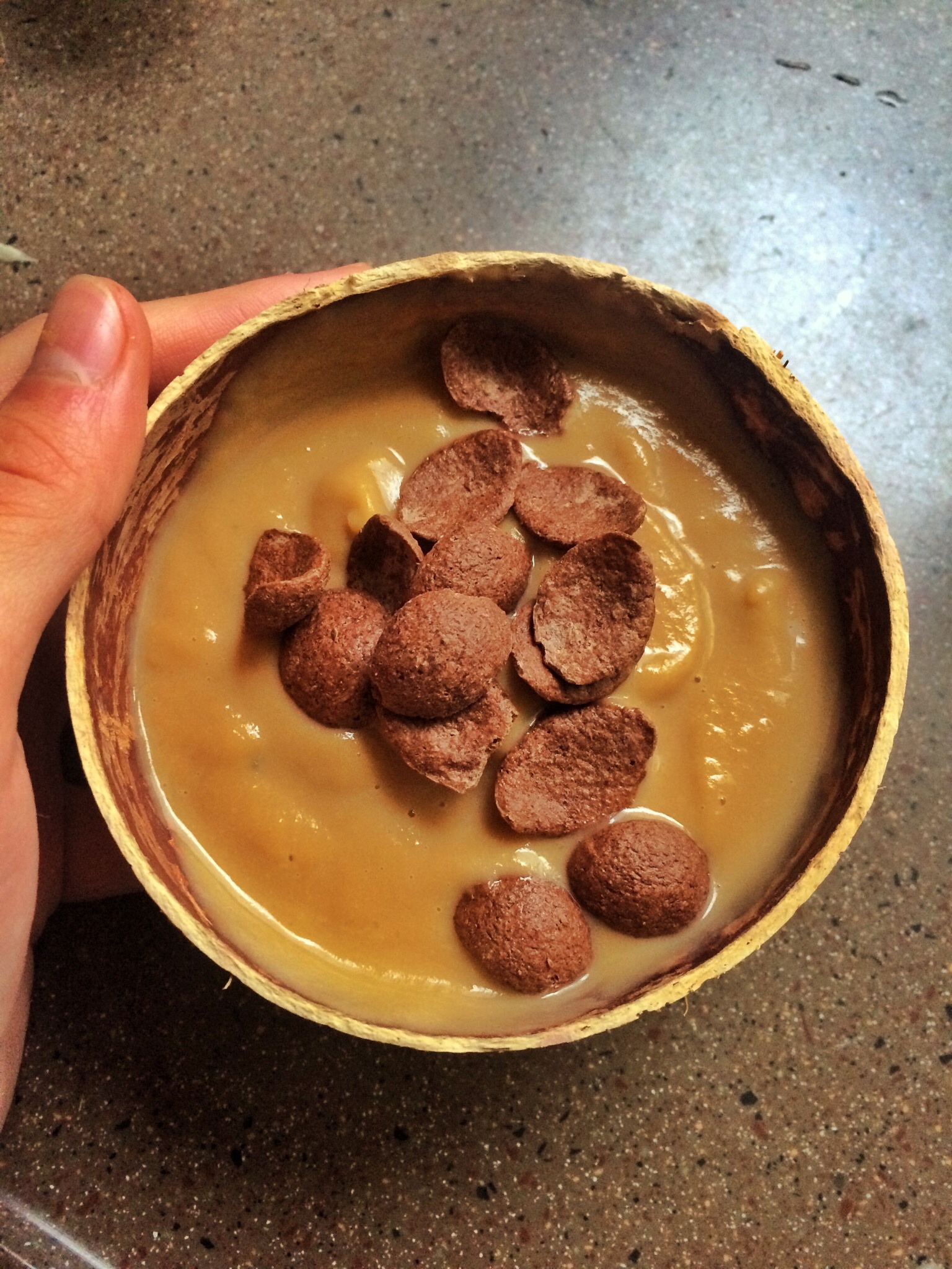 温暖冬日—红薯巧克力smoothie的做法