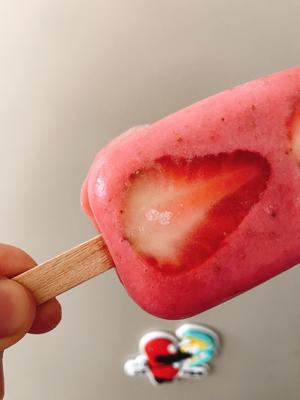 夏日透心凉草莓冰棍的做法 步骤7