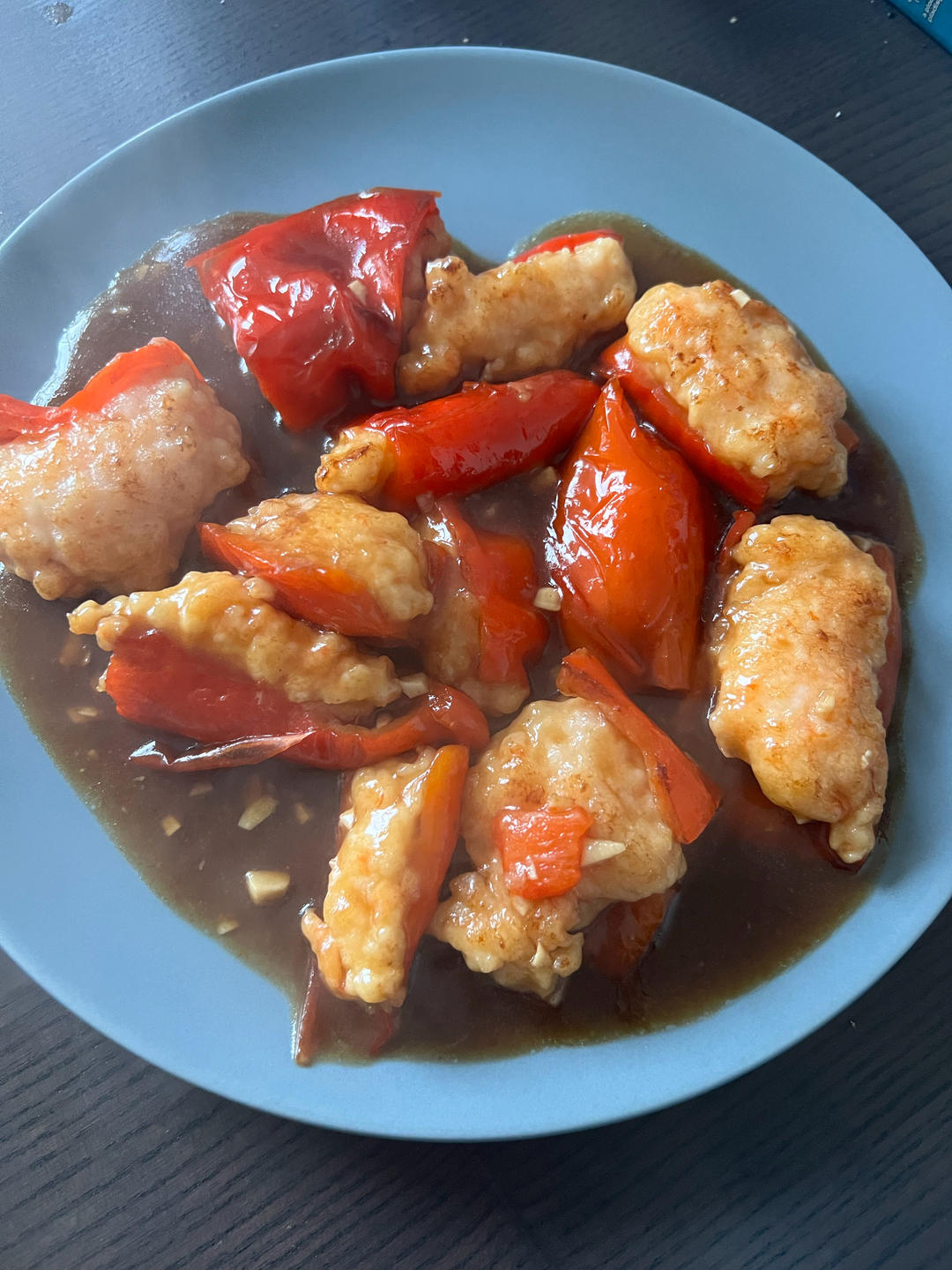 超下饭的青椒酿虾滑