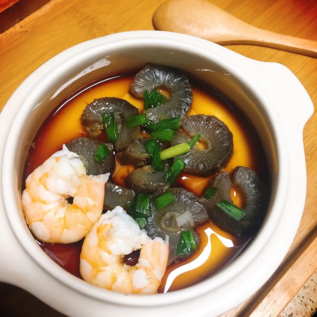 海参蒸蛋——非常适合孩子和老人吃哦