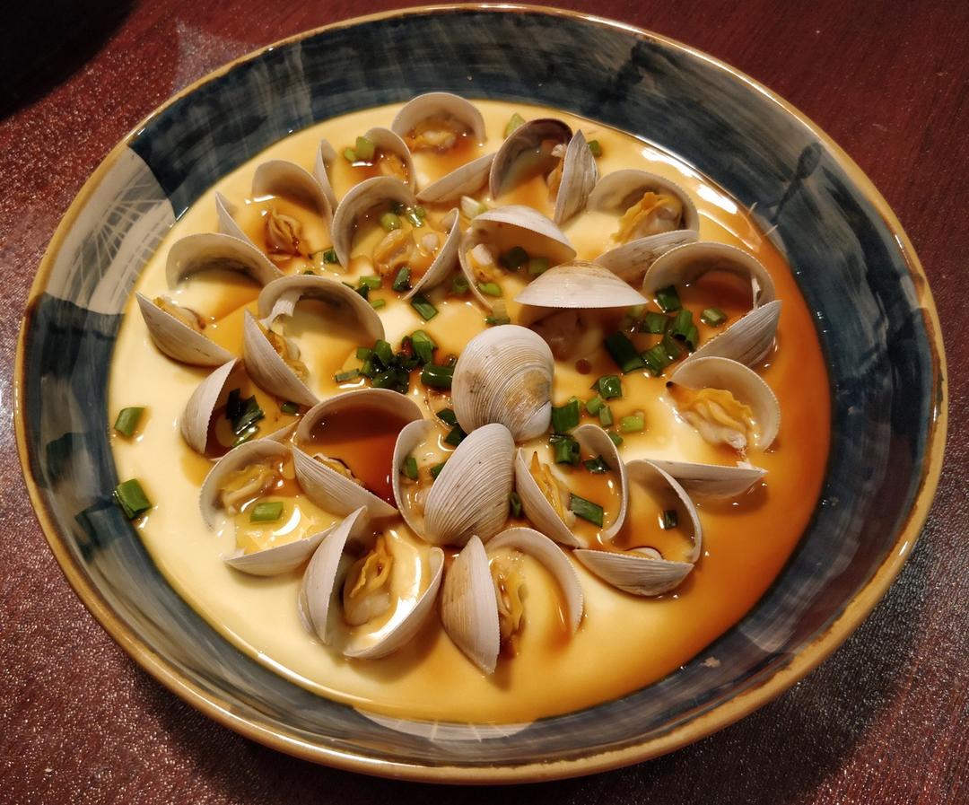 超滑嫩的蛤蜊炖蛋