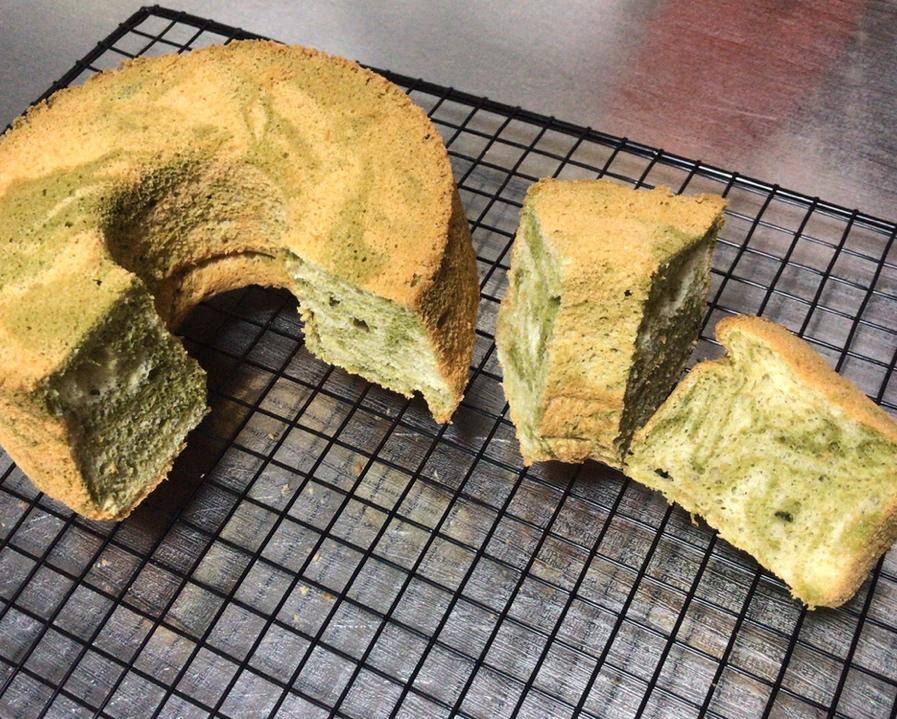 云石糯米戚风（抹茶戚风）