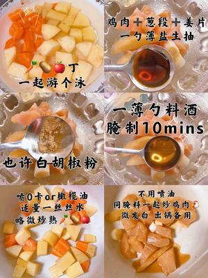 💯低脂低卡高蛋白🥛奶香鸡肉咖喱乌冬面🍛🐔🍜的做法 步骤2