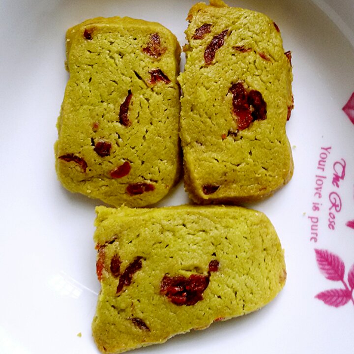抹茶蔓越莓饼干