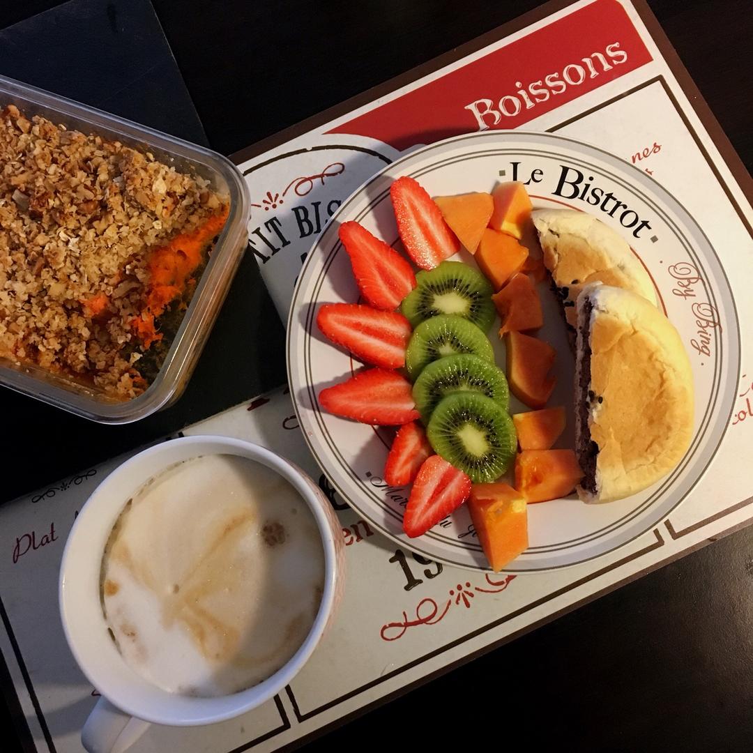 粉糯红薯泥配燕麦酥丨健康·三餐