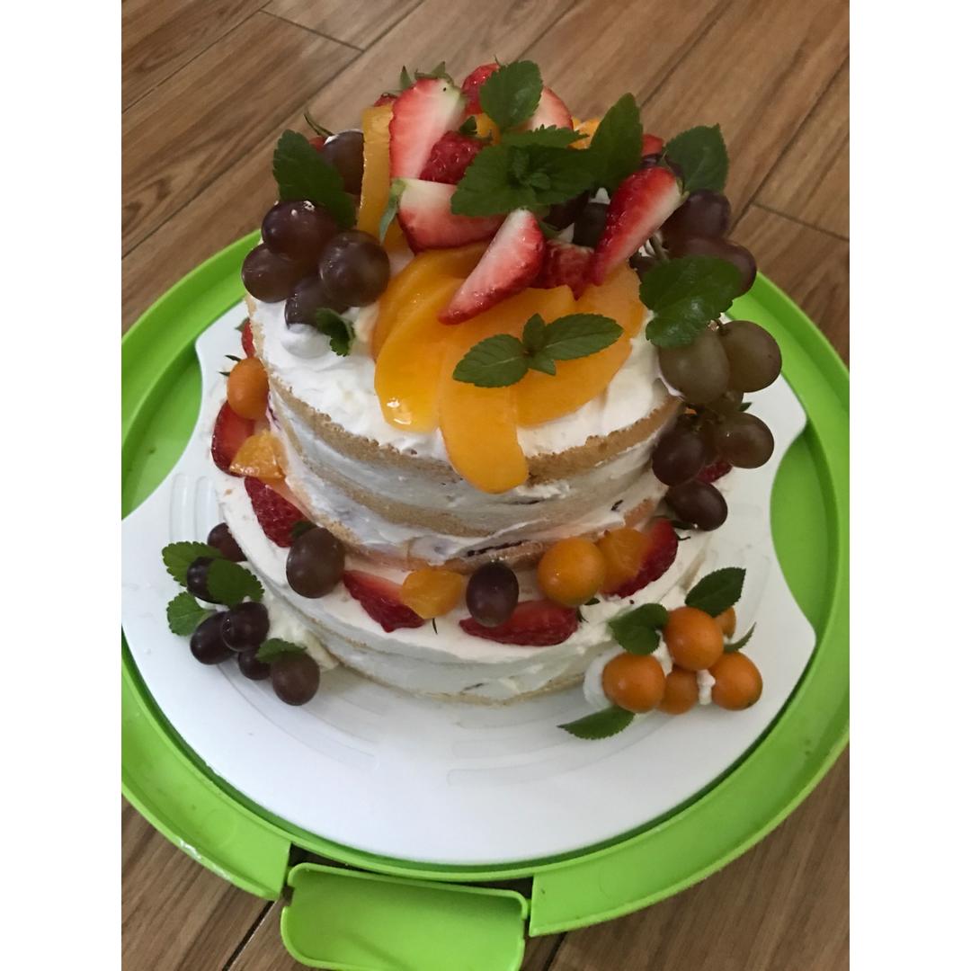 简单好做的8寸戚风蛋糕