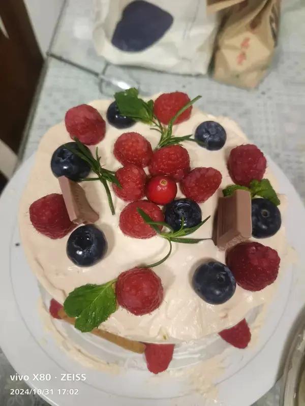 6寸 水果生日蛋糕 ——附带淡奶油打发程度