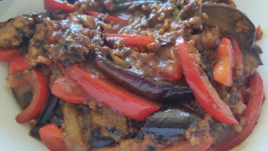 红烧肉沫茄子