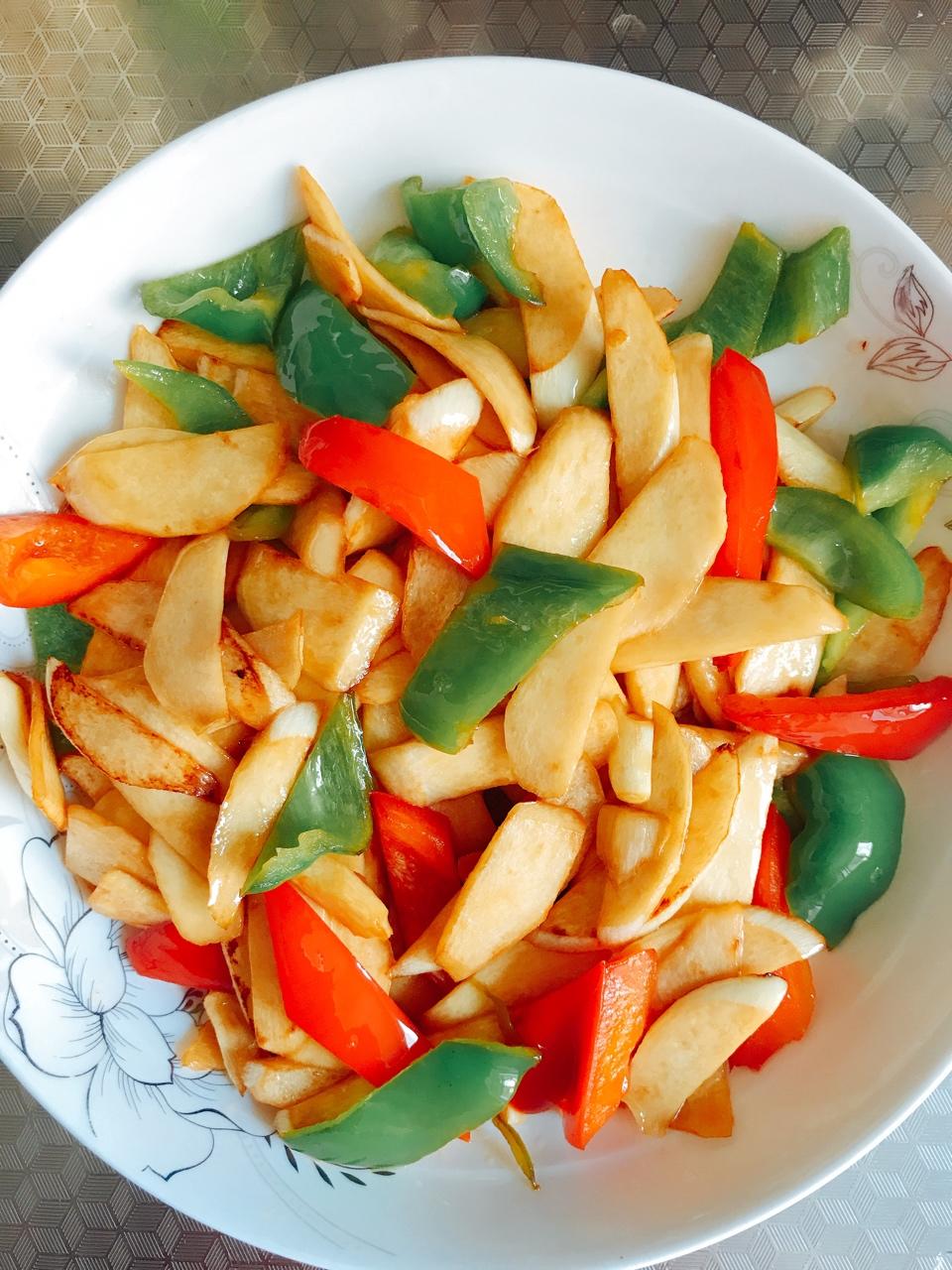 璐妈7029做的素炒茭白