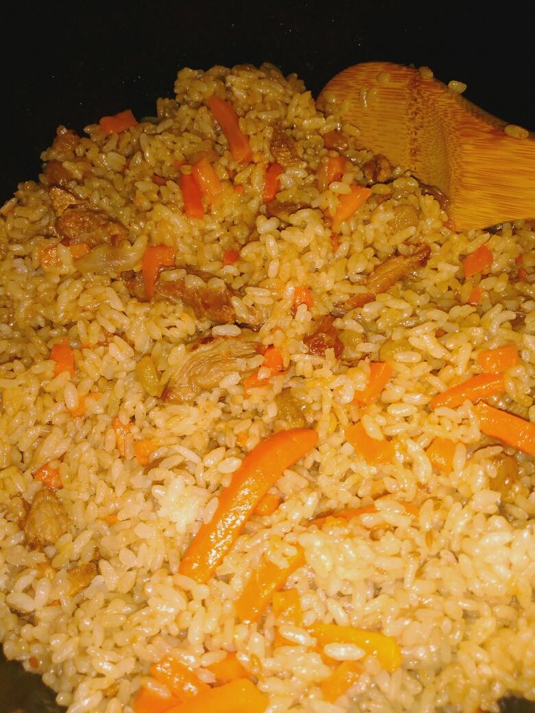 电饭锅版新疆手抓饭的做法