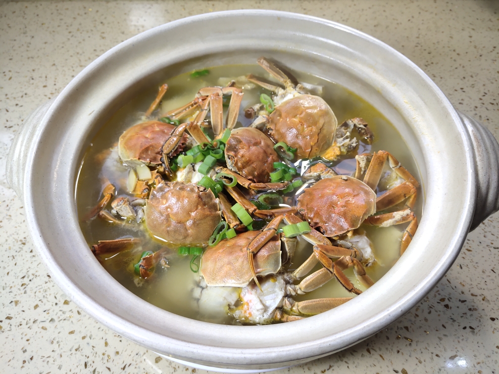 养生河蟹炖豆腐的做法