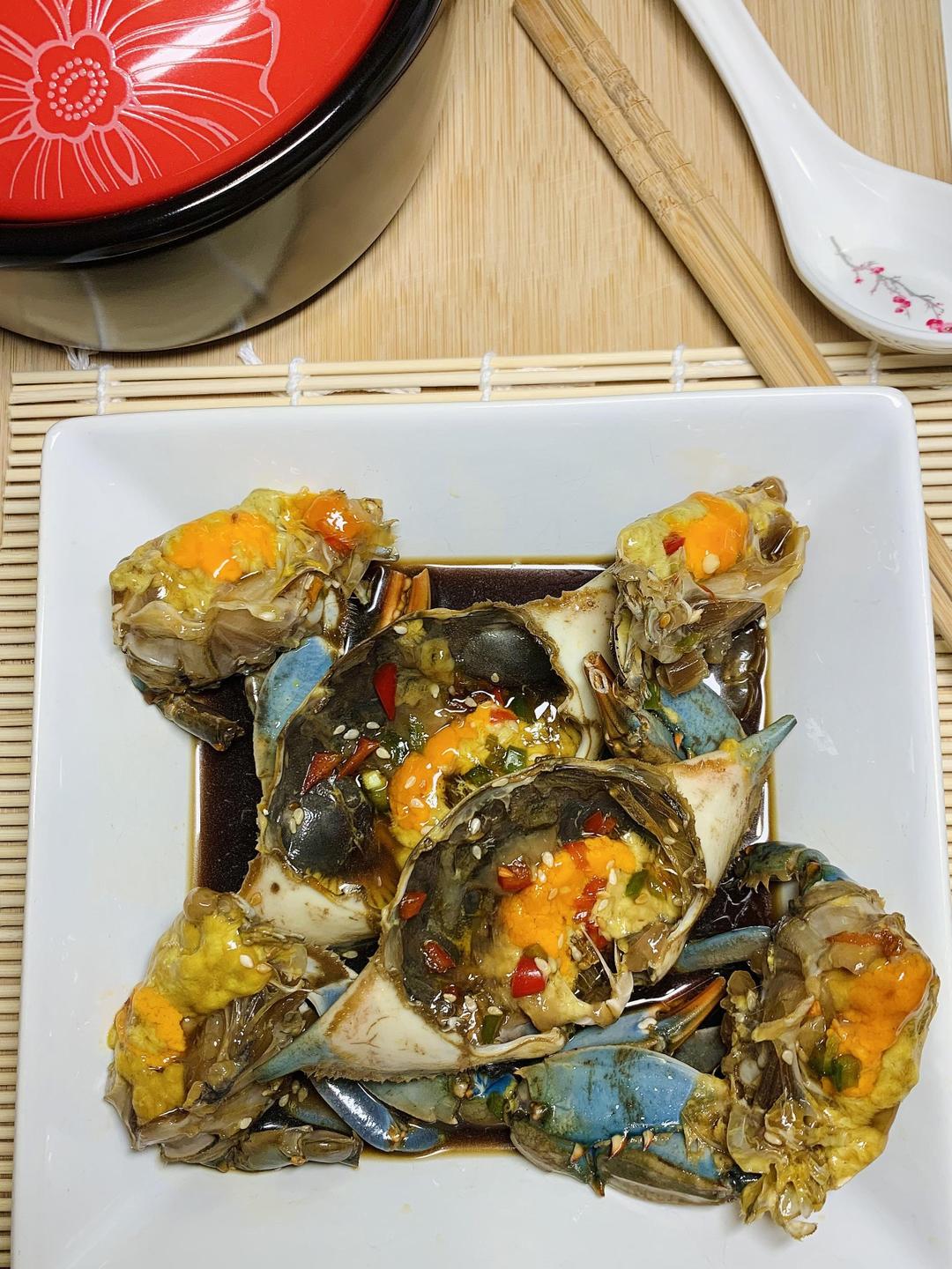 🇰🇷韩式生腌酱油蓝蟹｜Ganjanggejang｜Soy Sauce Marinated Crab『간장게장』