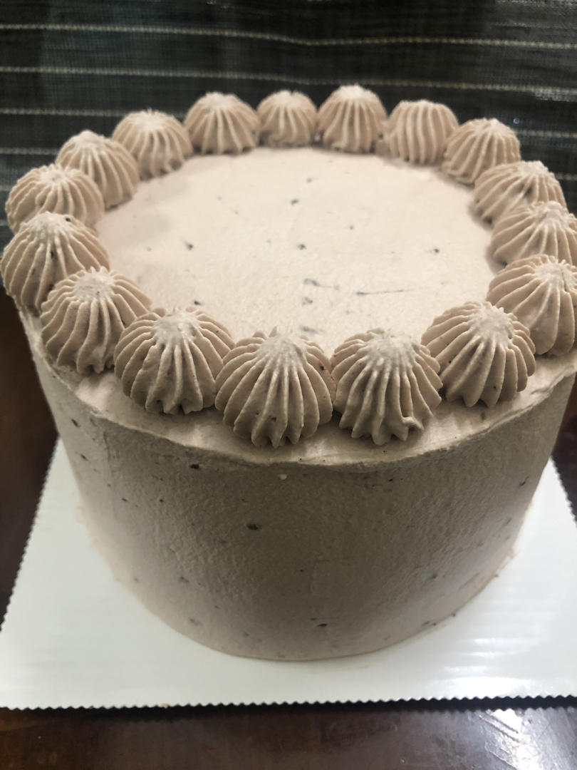 可可摩卡奶油蛋糕（香蕉馅）附可可戚风胚制作