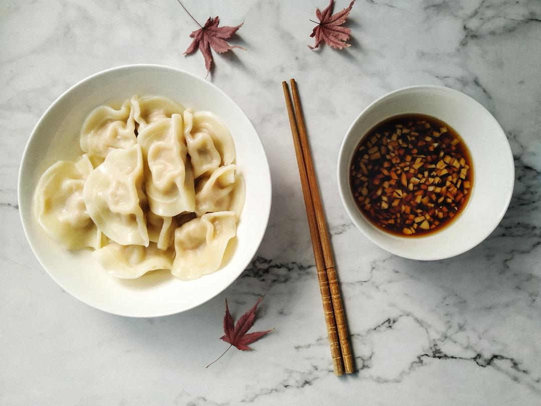 鲜虾白菜猪肉饺子