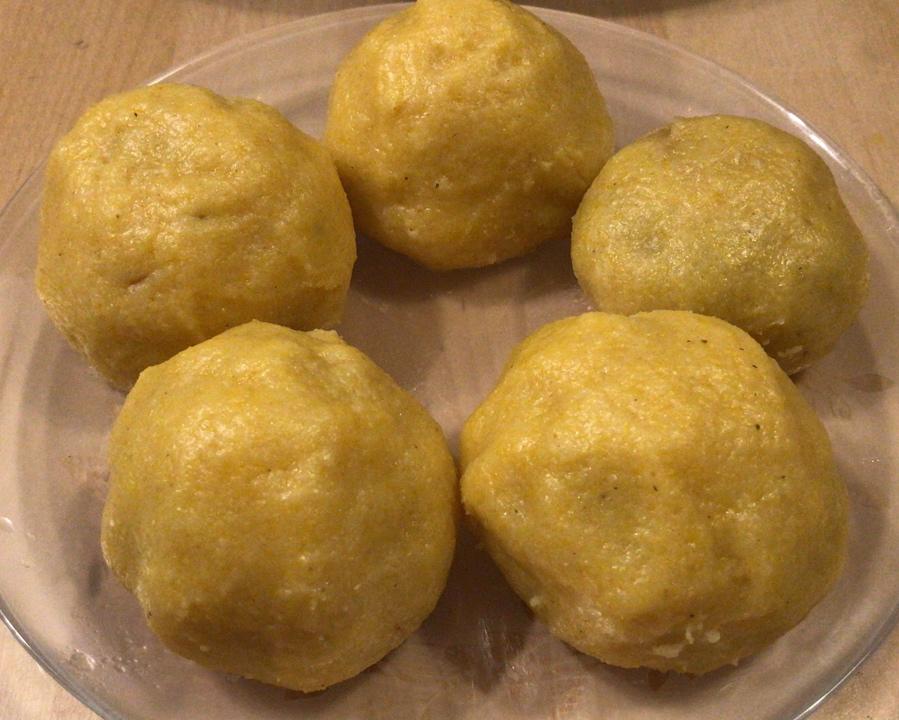 不用和面的玉米面菜团子