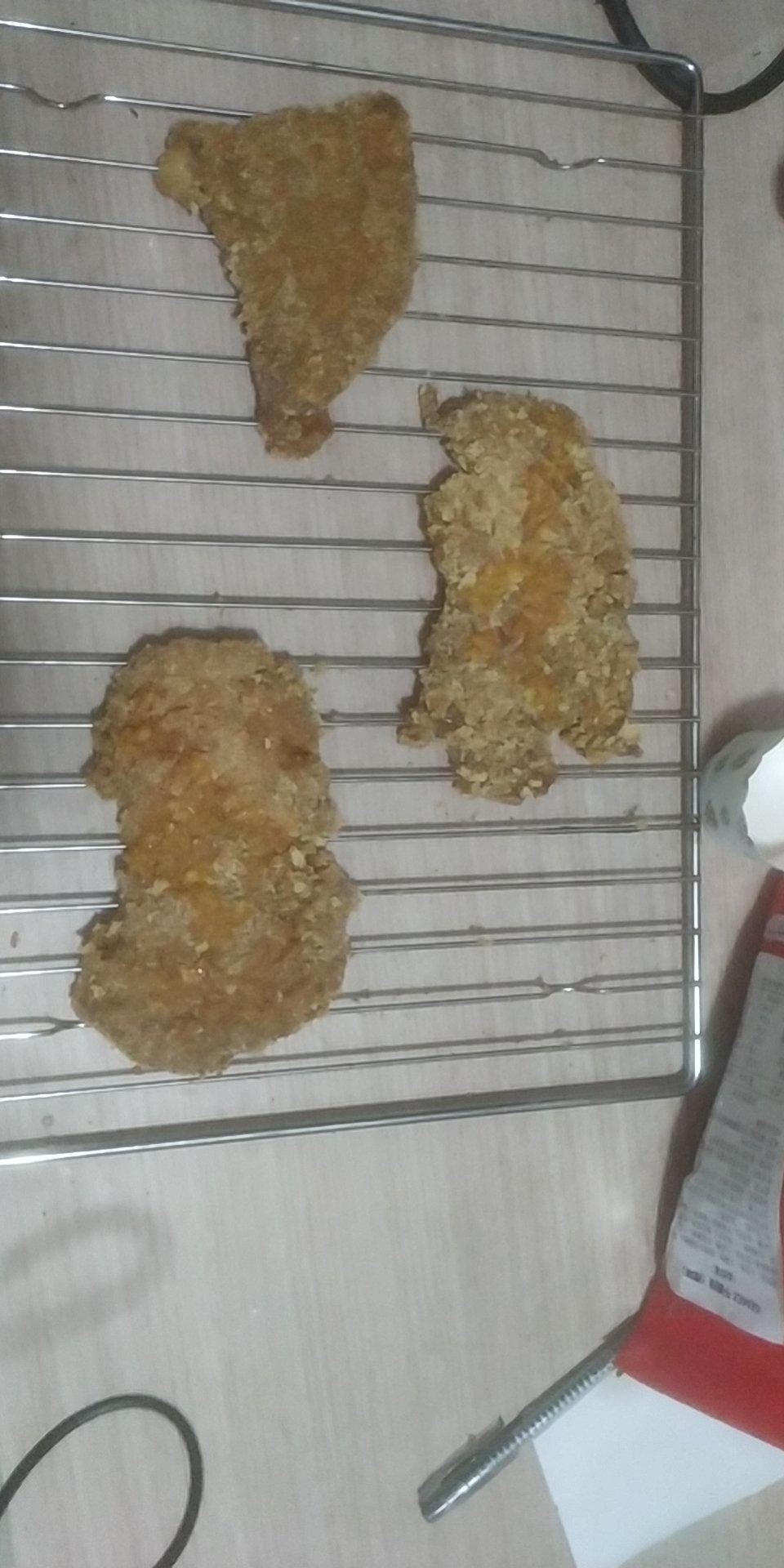 无油烤鸡排（面包糠鸡胸肉）