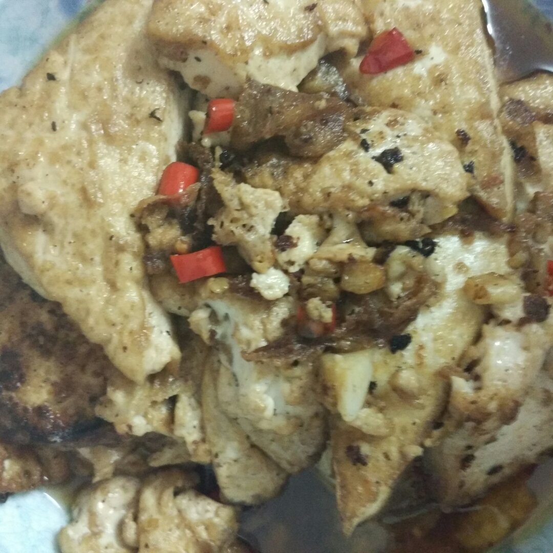 外酥里嫩的煎豆腐