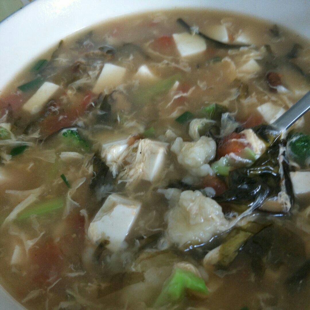 西红柿鸡蛋疙瘩汤