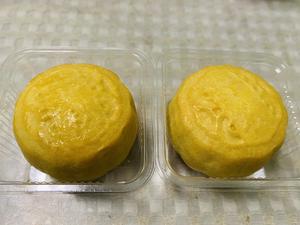 奶黄椰蓉月饼试验（两种饼皮，馅料蒸制版）的做法 步骤11