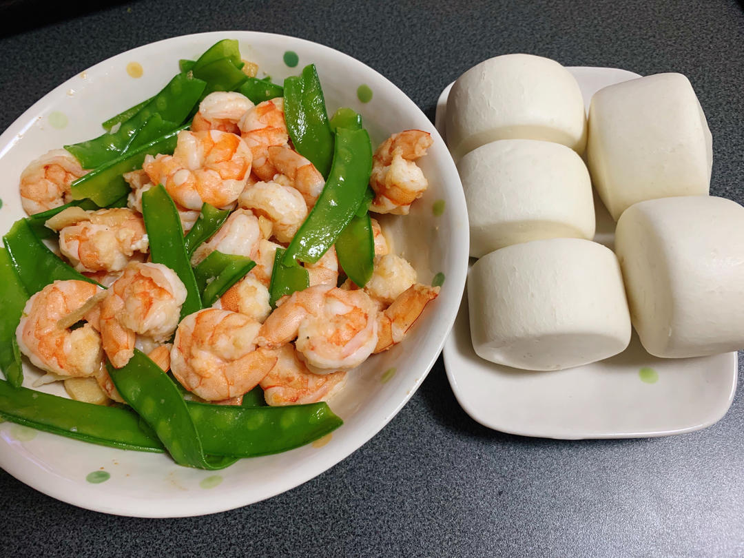 荷兰豆炒虾仁