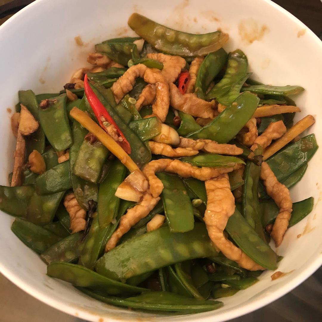 荷兰豆炒肉
