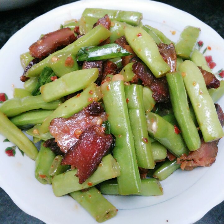 四季豆炒腊肉