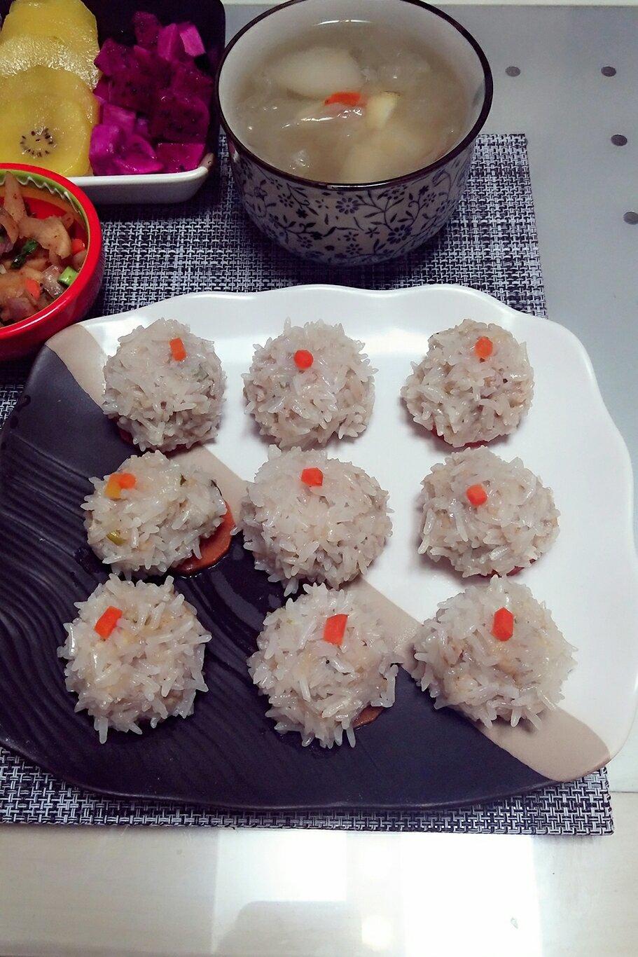 蒸糯米丸子