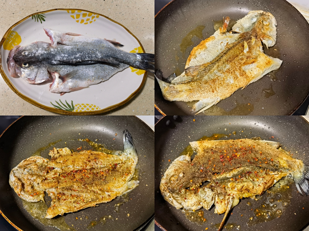 香煎海鲈鱼的做法 步骤2