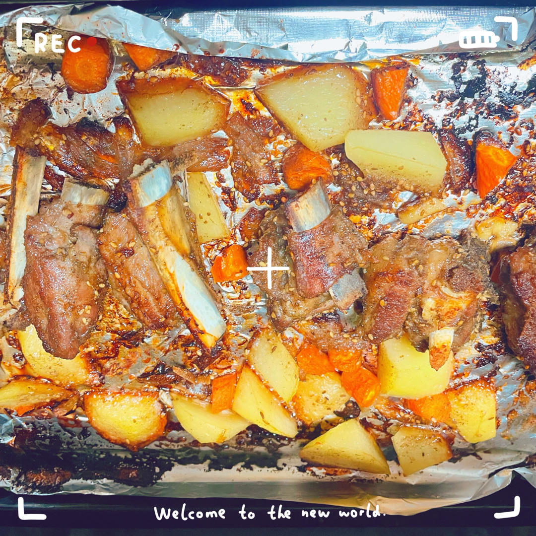 超好吃的烤羊排烤箱版