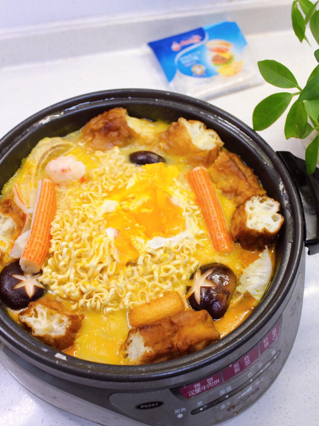 金汤芝士火锅的做法