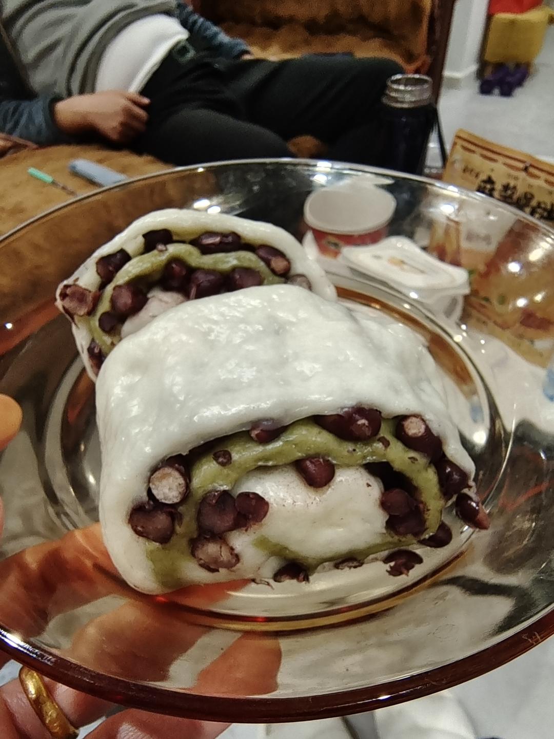 奶香蜜豆馒头卷   做法超级简单   可以一层一层撕着吃