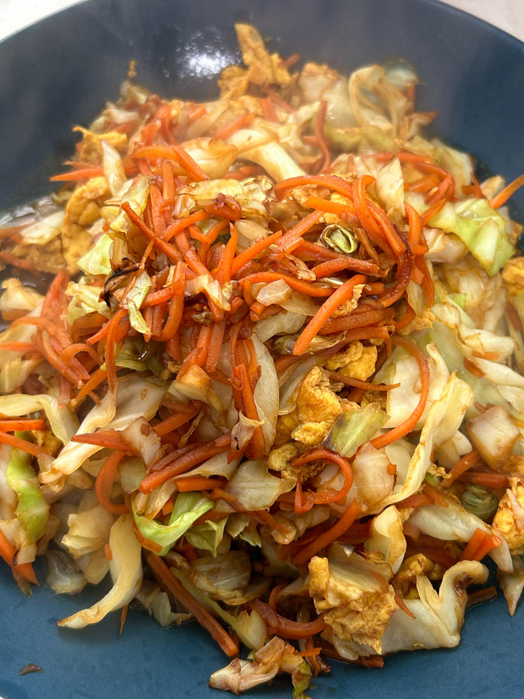 （家常菜）包菜炒胡萝卜