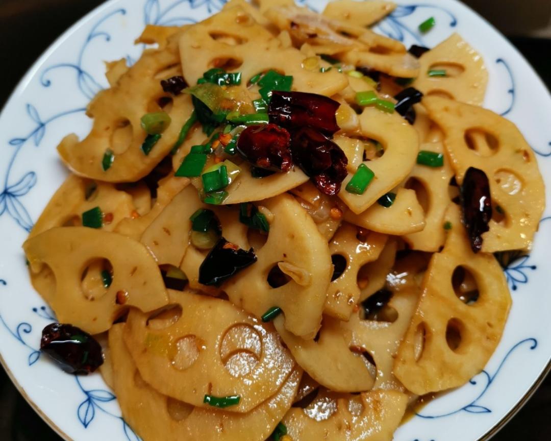 炝拌凉拌莲菜莲藕的做法
