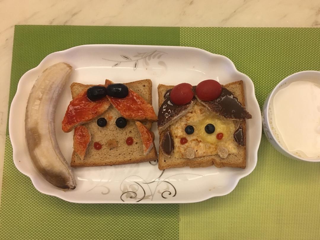 大脸萌趣味吐司片