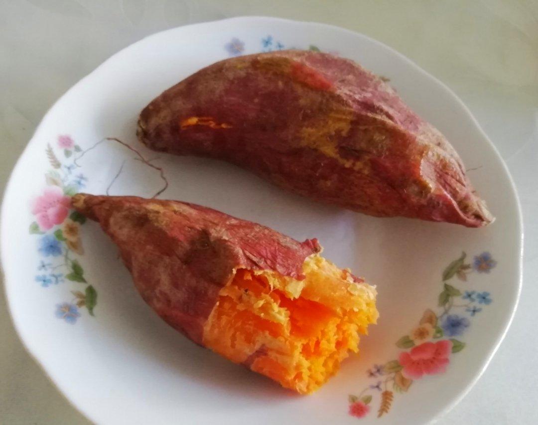 简单快速烤红薯(微波炉)