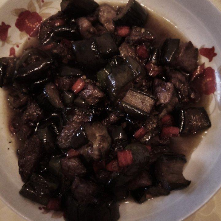 茄子炒肉
