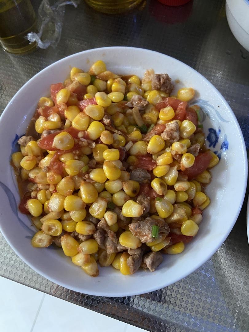 玉米炒肉末【超级下饭的快手家常菜】