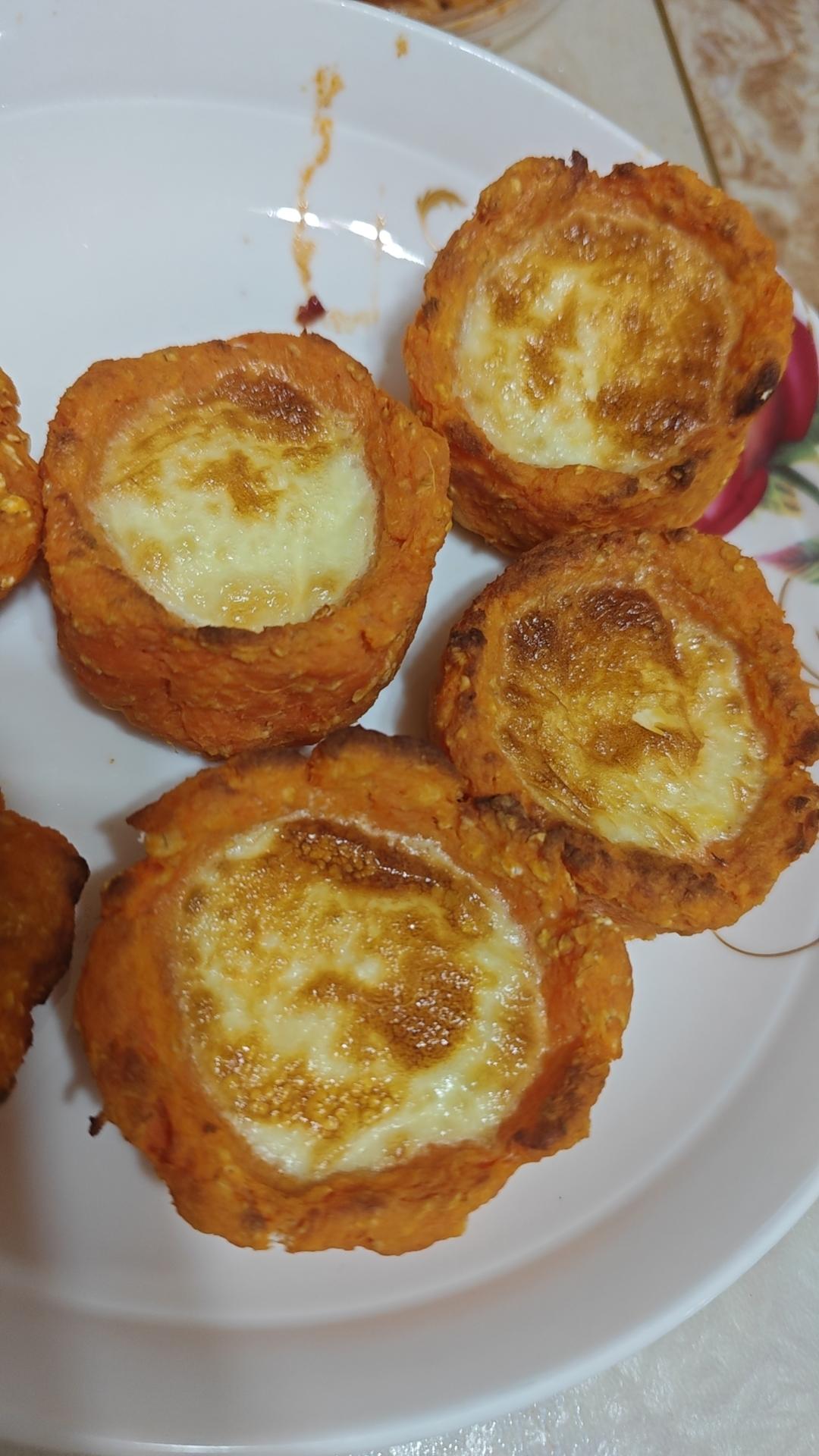 红薯的天花板吃法，健康低脂版神仙蛋挞！