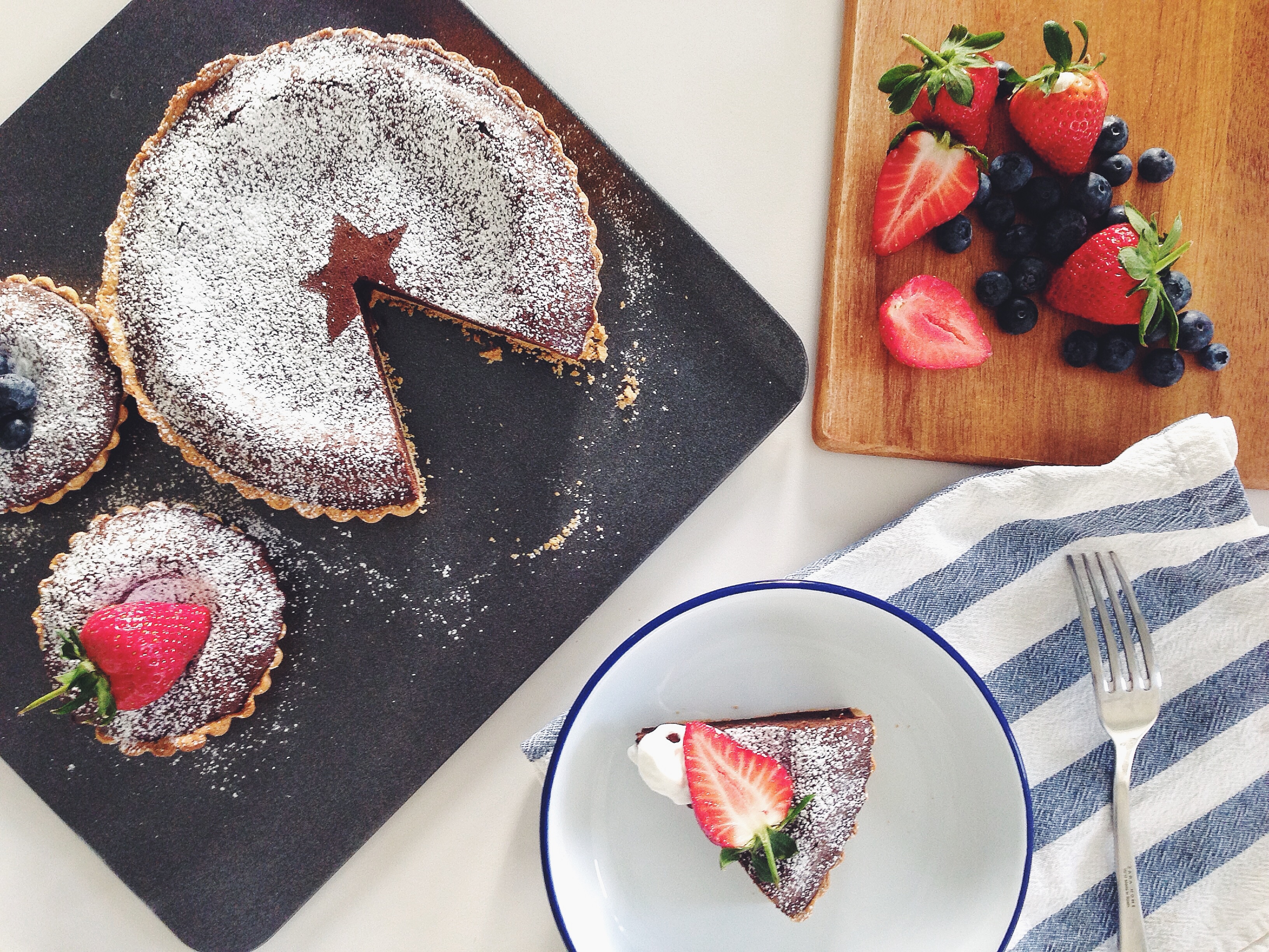熔岩巧克力挞 Mary's Chocolate fondant tart