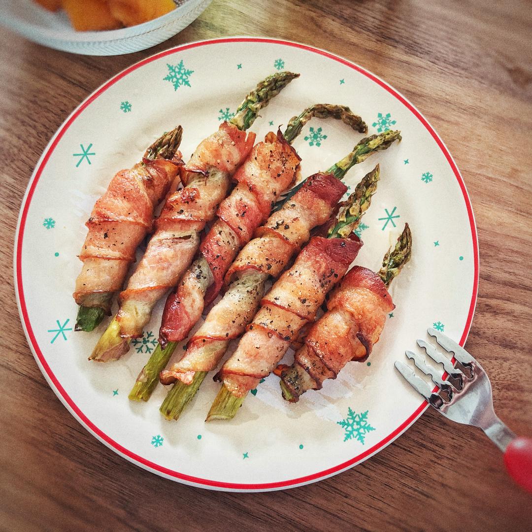 黑椒培根芦笋的做法